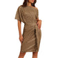 💃Soldes du dernier jour -49% DE RÉDUCTION🎉Robe plissée étincelante à une épaule✨