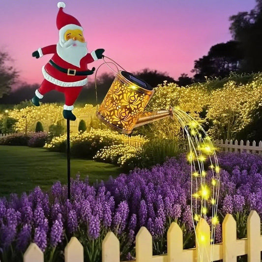🎅Soldes de Noël : 70 % de réduction !!🎄🎅Lumière solaire pour jardin en forme de Père Noël